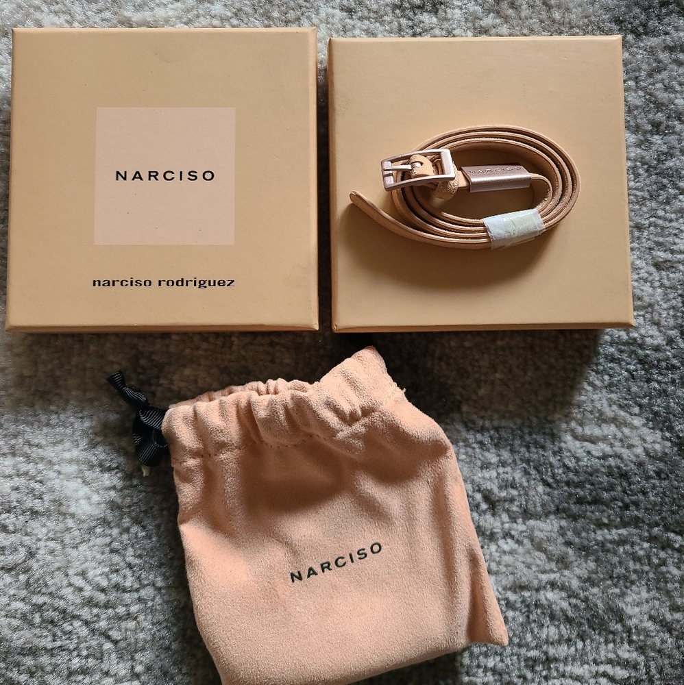 New Narciso Rodriguez Leather Wrap Bracelet